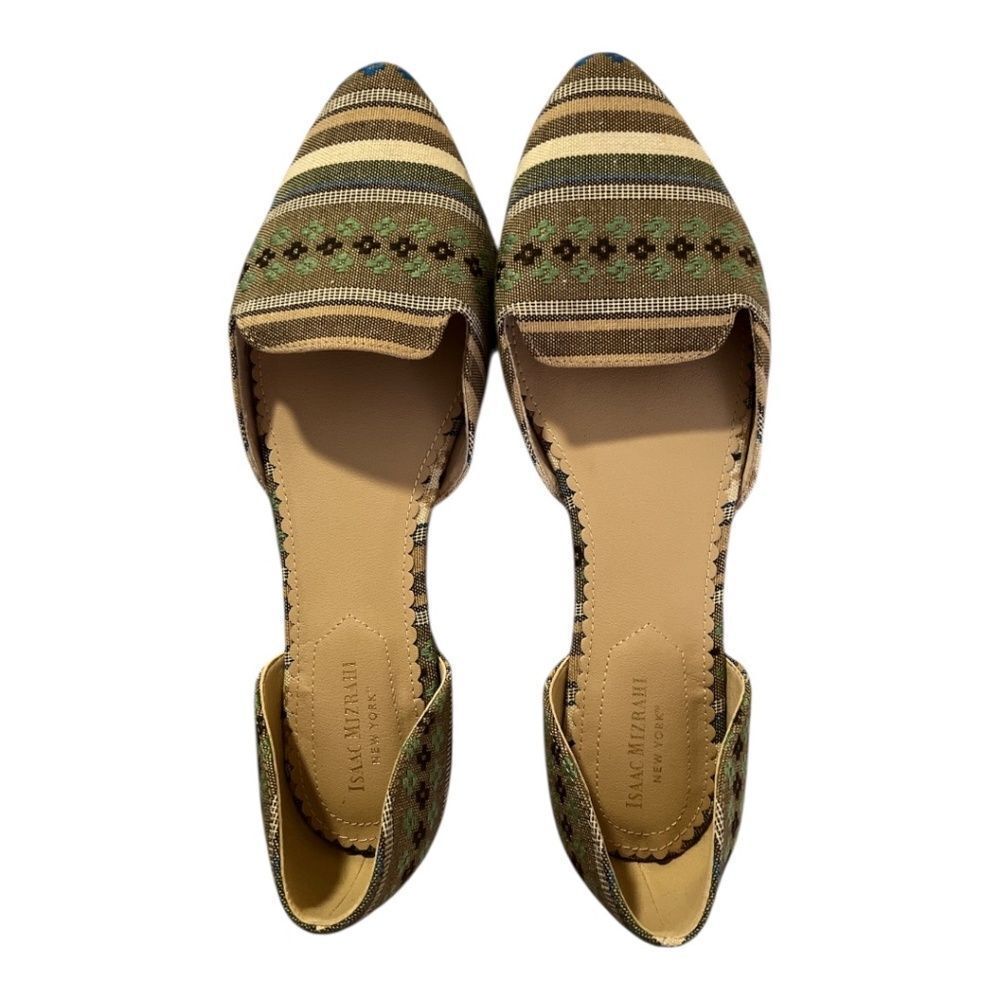 NWOT Isaac Mizrahi NY Flats - Grant Slip On Olive Green size 10